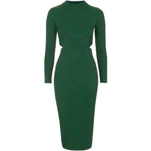 NWOT Top Shop Green cut out dress 👗
